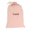 Outlet Bolsa Merienda Nordic Check Blush Personalizable Bolsas Merienda Personalizadas|Bolsas Merienda
