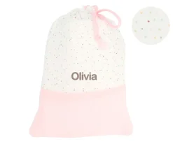 Online Bolsa Merienda Rainbow Dots Rosa Personalizable Bolsas Merienda|Bolsas Merienda Personalizadas