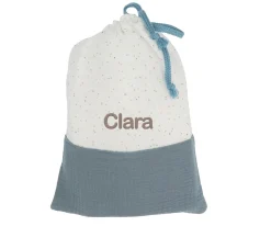 Online Bolsa Merienda Rainbow Dots Azul Personalizable Bolsas Merienda|Bolsas Merienda Personalizadas