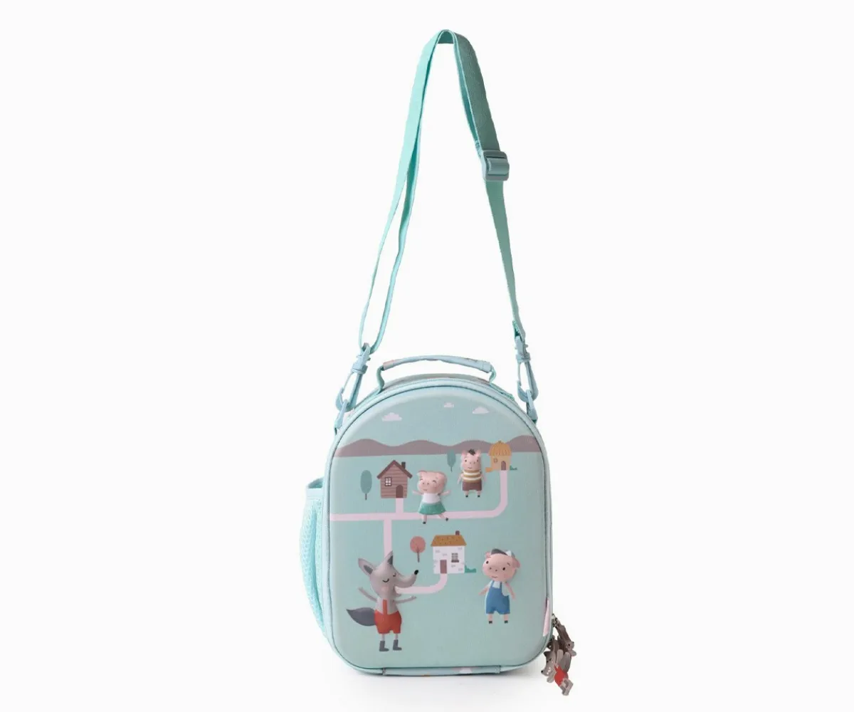 Outlet Bolsa Merienda Térmica 3D The Three Little Pigs Personalizable Bolsas Térmicas|Bolsas Merienda