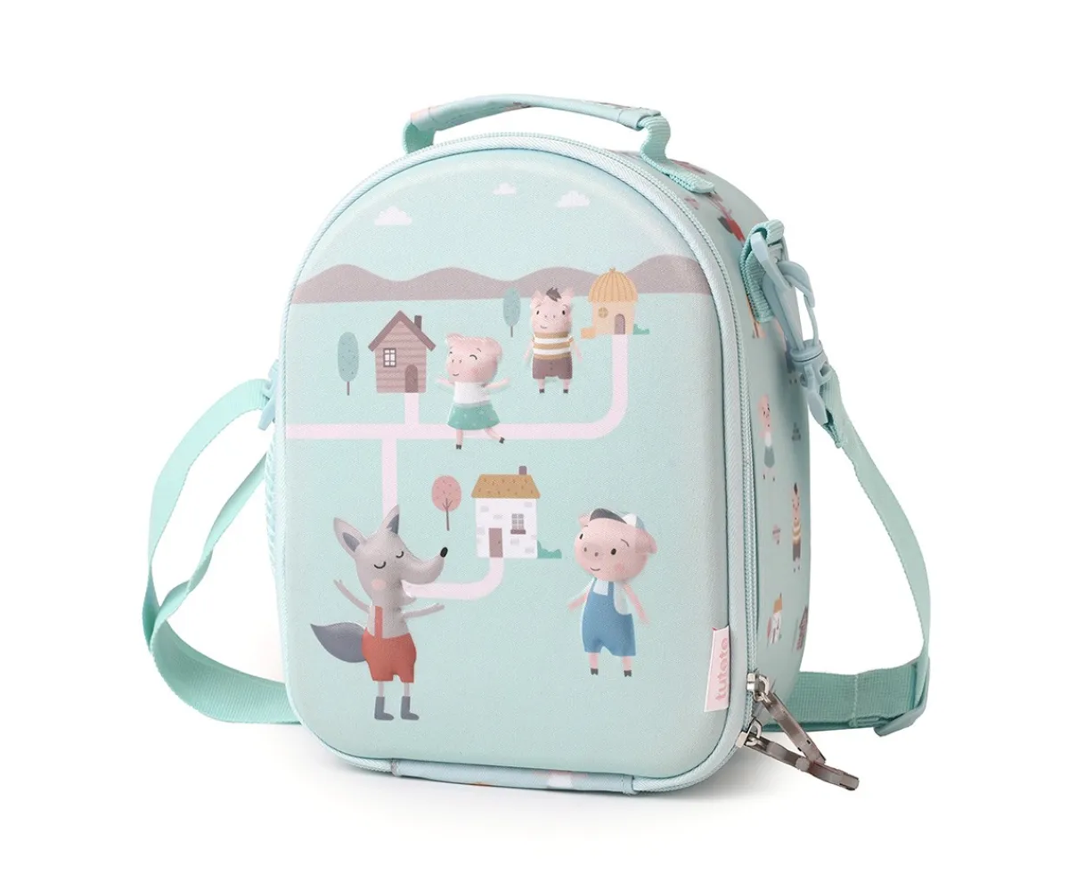 Outlet Bolsa Merienda Térmica 3D The Three Little Pigs Personalizable Bolsas Térmicas|Bolsas Merienda