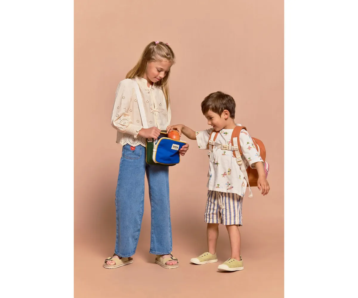 Bolsa Merienda Térmica Elsa Azul Eléctrico Bolsas Merienda|Bolsas Térmicas