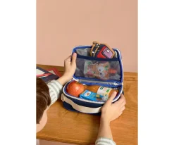 New Bolsa Merienda Térmica Elsa Azul Beige Bolsas Merienda|Bolsas Térmicas