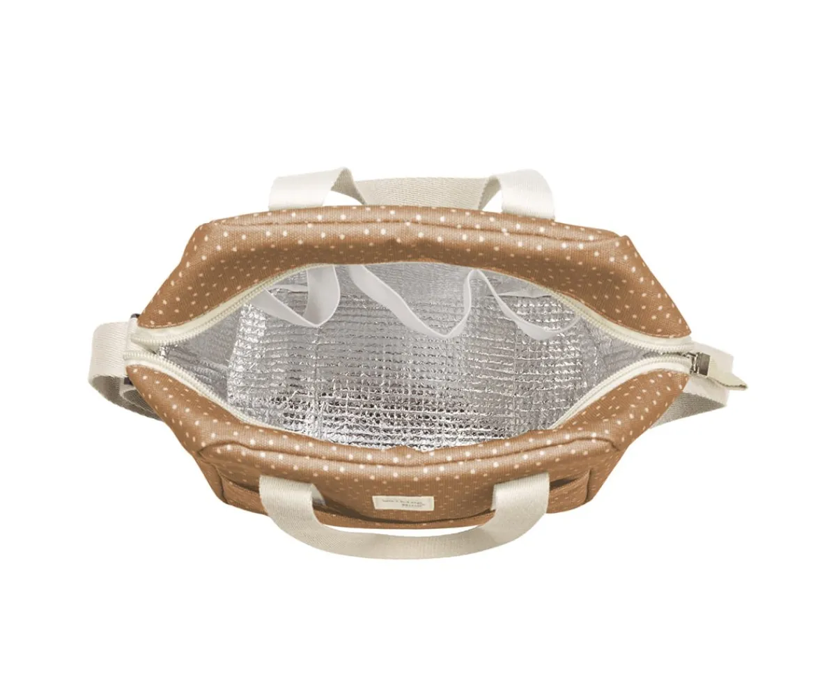 Bolsas Térmicas^Walking Mum Bolsa Merienda Térmica Lunares Poppy Canela