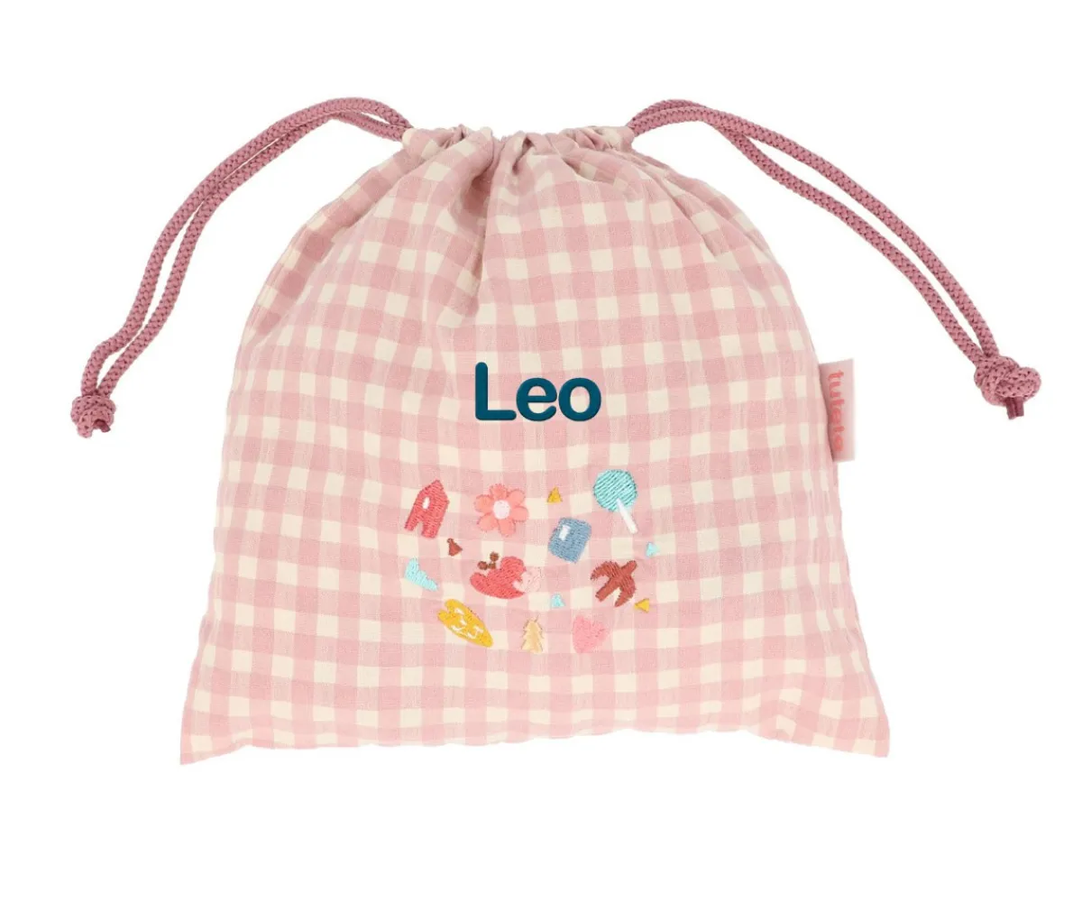 Best Bolsa Merienda Vichy Geometric Nature Personalizable Bolsas Merienda Personalizadas|Colecciones Vuelta Al Cole