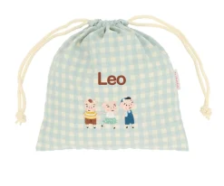 Hot Bolsa Merienda Vichy The Three Little Pigs Personalizable Bolsas Merienda Personalizadas|Colecciones Vuelta Al Cole