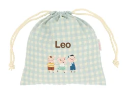 Hot Bolsa Merienda Vichy The Three Little Pigs Personalizable Bolsas Merienda Personalizadas|Colecciones Vuelta Al Cole