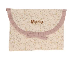 Cambiadores Para Bebés^Cristina de Jos'h Bolsa para Muda con Volante Wild Flowers Personalizable
