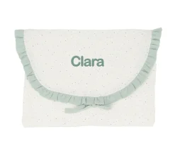 Cambiadores Para Bebés^Cristina de Jos'h Bolsa para Muda Rainbow Dots Verde Personalizable