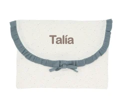 Cambiadores Para Bebés^Cristina de Jos'h Bolsa para Muda Rainbow Dots Azul Personalizable