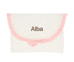 Cambiadores Para Bebés^Cristina de Jos'h Bolsa para Muda Rainbow Dots Rosa Personalizable