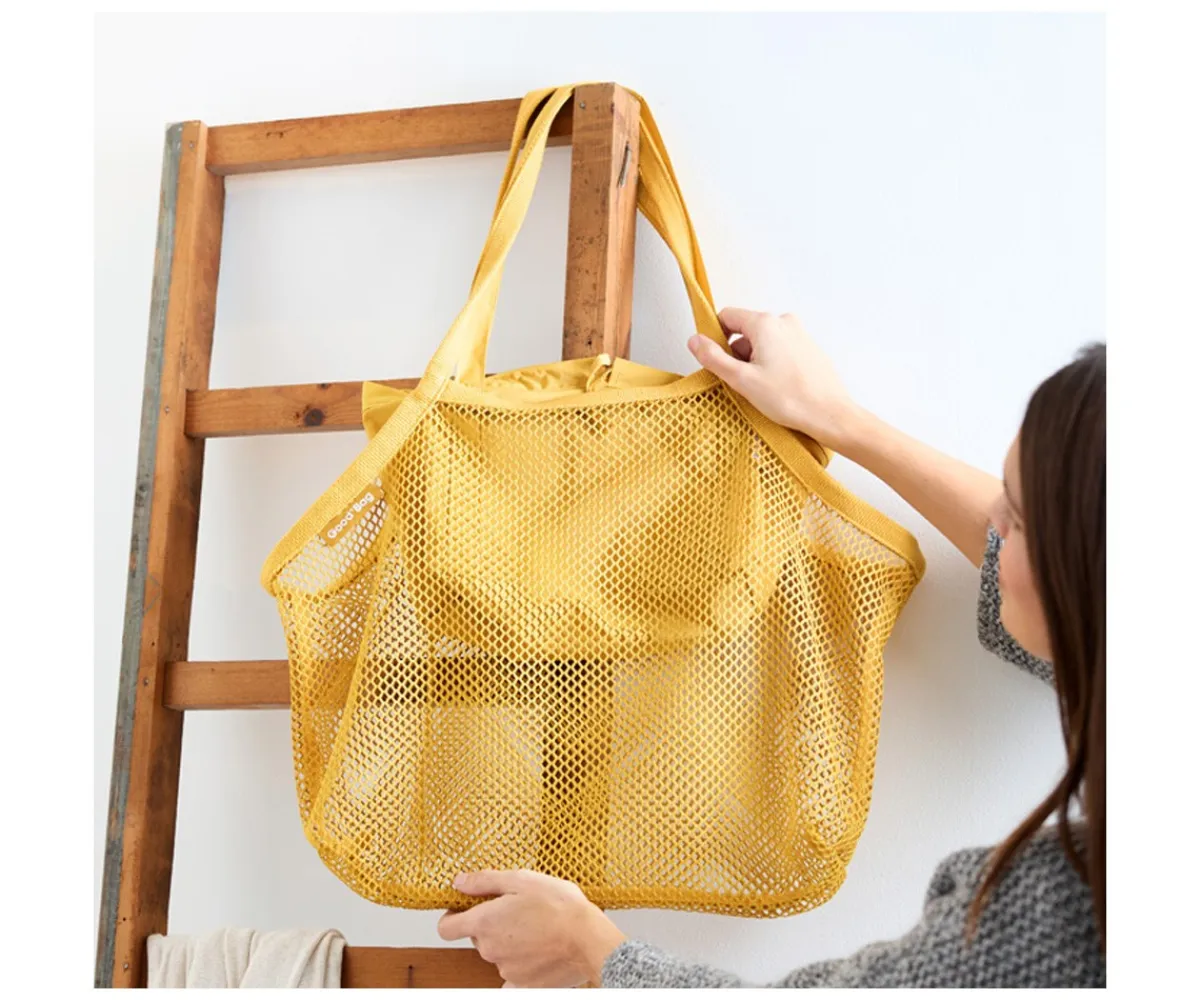 Bolsos^Roll´eat Bolsa Reutilizable 2 en 1 Good'Bag Mustard