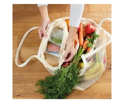 Bolsos^Roll´eat Bolsa Reutilizable 2 en 1 Good'Bag Mustard