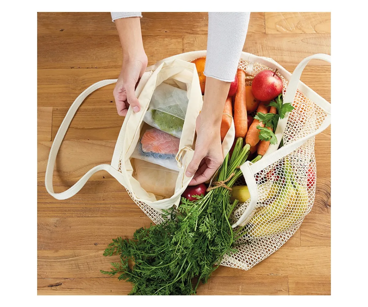 Bolsos^Roll´eat Bolsa Reutilizable 2 en 1 Good'Bag Mustard