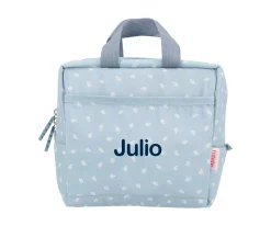 Best Bolsa Térmica Acolchada Leaves Blue Personalizable Bolsas Merienda Personalizadas|Colecciones Vuelta Al Cole