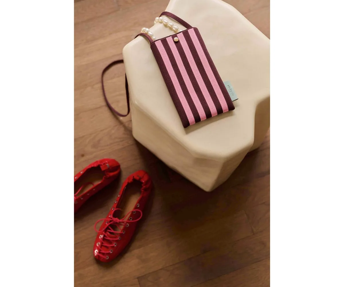 Bolsito para Teléfono Knitted Chocolate + Bubblegum The Sticky Sis Club Moda Mamá|Bolsos Y Riñoneras