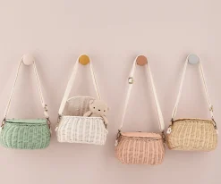 Best Bolsito Ratán Mini Chari Vintage Blue Niños Juguetes Niños 5 Años|Juguetes Niños 4 Años