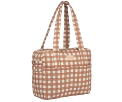 Bolsos Carro Bebé^Nobodinoz Bolso Carro Bebé Hyde Park Waterproof Terracota Checks