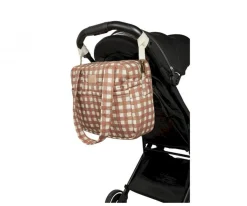 Bolsos Carro Bebé^Nobodinoz Bolso Carro Bebé Hyde Park Waterproof Terracota Checks