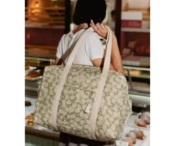 Bolsos^Nobodinoz Bolso de Maternidad Impermeable Green Sakura