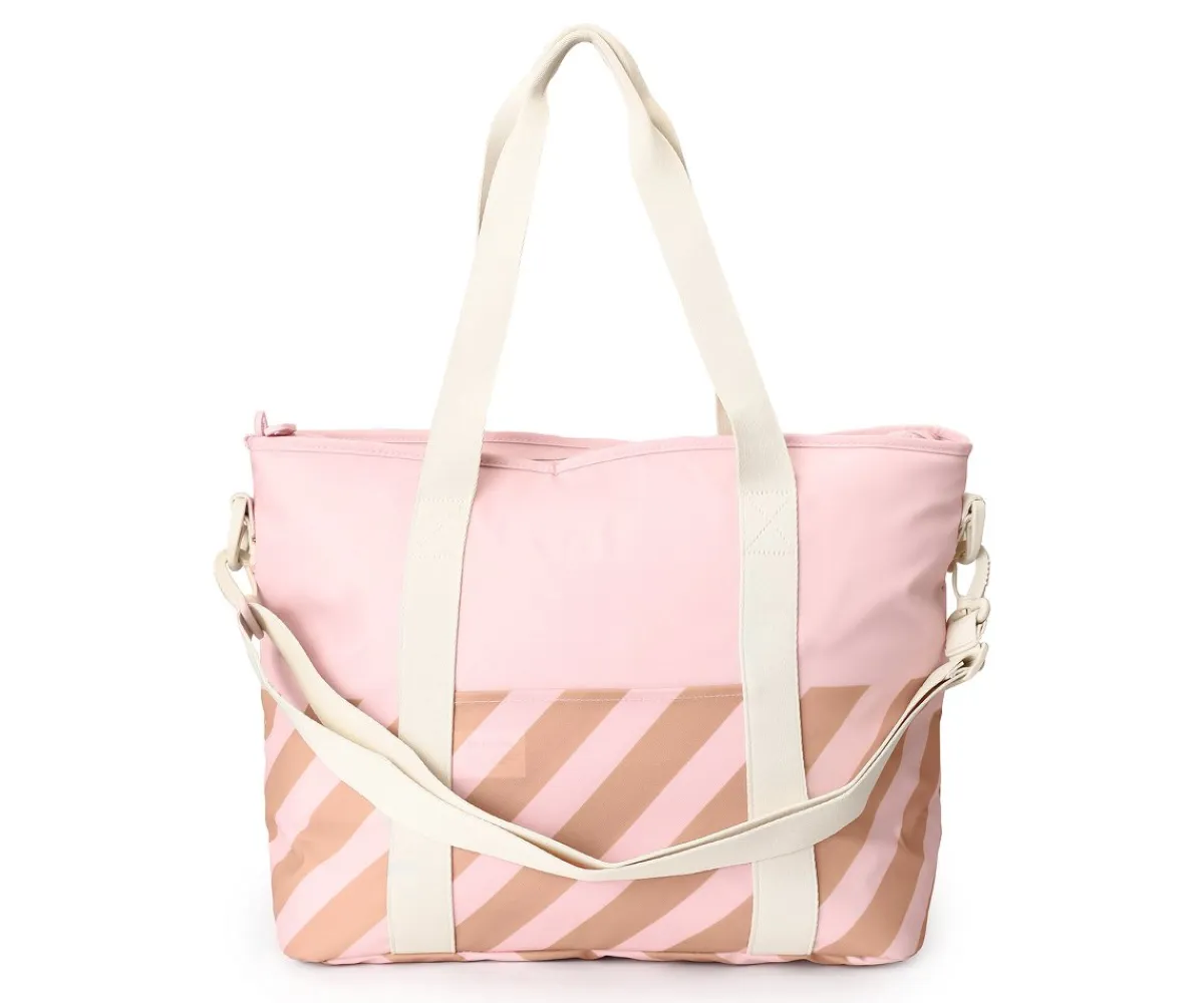 Bolso Nevera Stripes Pink Comer Al Aire Libre|Bolsas Térmicas