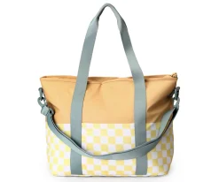 Outlet Bolso Nevera Stripes Yellow Chess Comer Al Aire Libre|Bolsas Térmicas