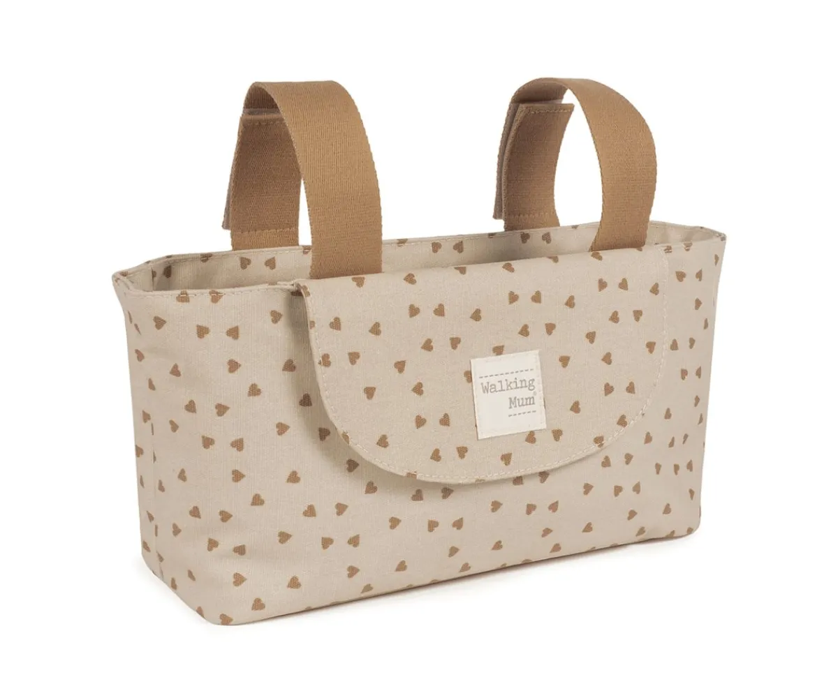 Bolsos Carro Bebé^Walking Mum Bolso Organizador Corazones Poppy Canela