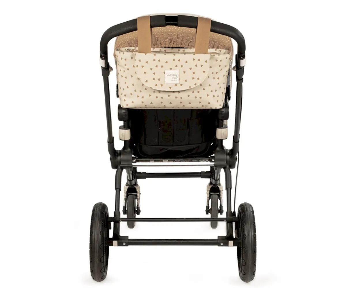 Bolsos Carro Bebé^Walking Mum Bolso Organizador Corazones Poppy Canela