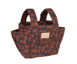 Bolsos Carro Bebé^Nobodinoz Bolso Organizador Hyde Park Maroon Poppies