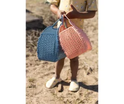 Bolsas De Playa^Monnëka Bolso Retro Vintage Blue