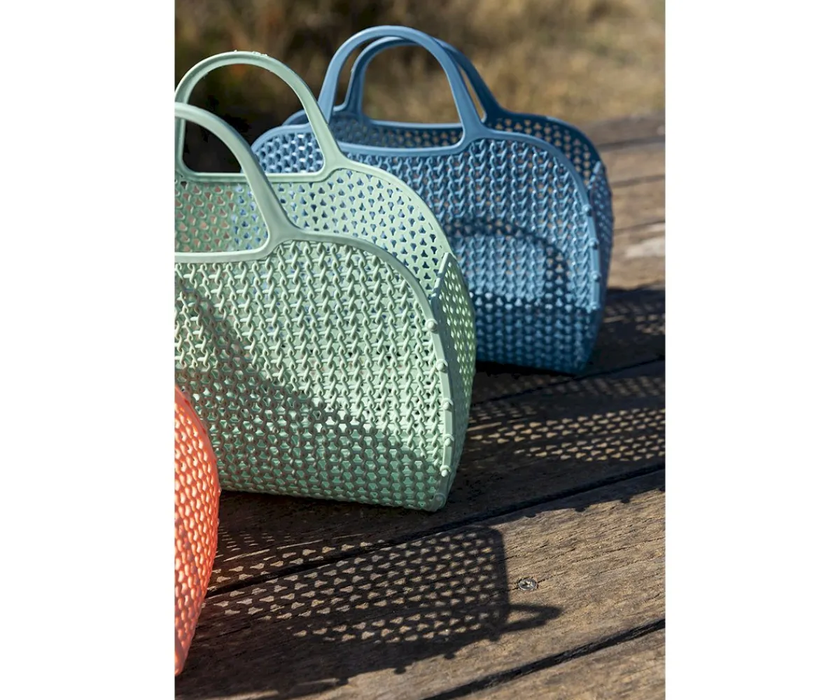Bolsas De Playa^Monnëka Bolso Retro Vintage Blue