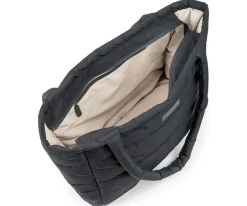 Hot Bolso Tote Acolchado Black con Cambiador Niños Bolsos|Moda Mamá