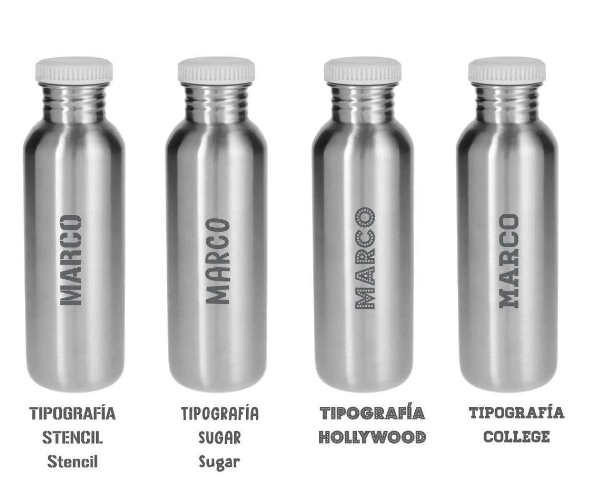 Outlet Botella Acero Básica Malva Personalizable 750ml Botellas De Acero|Botellas Para Personalizar