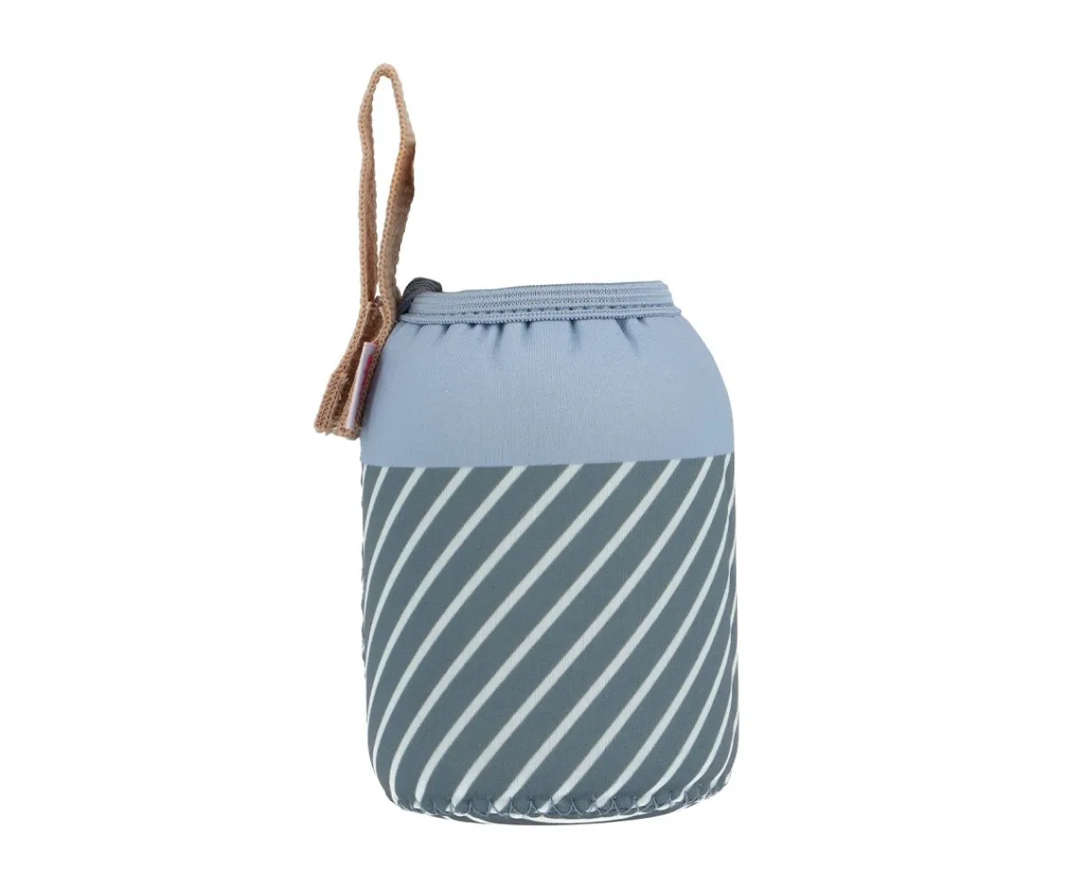 Botellas De Acero^Monnëka Botella Acero con Funda Stripes Blue Personalizable 350ml