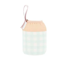 Botellas Para Personalizar^Monnëka Botella Acero con Funda Stripes Apricot Personalizable 350ml