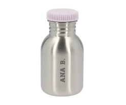 Botellas Para Personalizar^Monnëka Botella Acero con Funda Stripes Apricot Personalizable 350ml