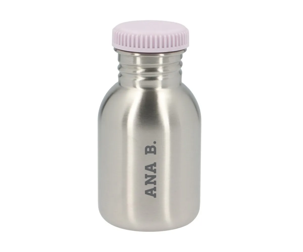 Botellas Para Personalizar^Monnëka Botella Acero con Funda Stripes Apricot Personalizable 350ml