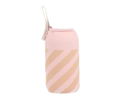 Discount Botella Acero con Funda Stripes Pink Personalizable 500ml Botellas De Acero|Botellas Para Personalizar