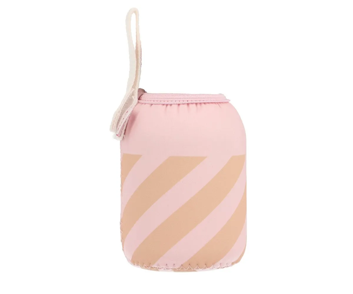 Botellas De Acero^Monnëka Botella Acero con Funda Stripes Pink Personalizable 350ml