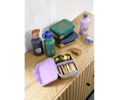 Botellas De Acero^Lassig Botella Acero Inoxidable Little Gang Rainbow Green 500ml