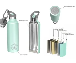 New Botella Acero Inoxidable 700ml Temp Rosa Termos Infantiles|Botellas De Acero