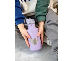 Botellas De Acero^Lassig Botella Acero Inoxidable Little Gang Heart Lilac 500ml