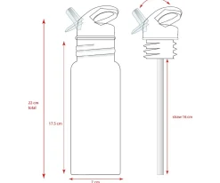 Botellas De Acero^Kidzroom Botella Acero Inoxidable Take a Sip Minnie Mouse 500ml