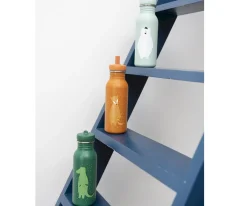 Botellas De Acero^Trixie Botella Acero Mrs.Giraffe 500ml + 6 Pegatinas Redondas Blue Regalo