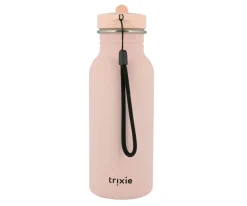 Botellas De Acero^Trixie Botella Acero Mrs.Rabbit 500ml + 6 Pegatinas Redondas Rose Regalo
