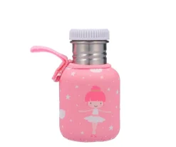 Sale Botella Acero-Blanco- con Funda Bailarina Personalizable 350ml Botellas Para Personalizar|Botellas De Acero