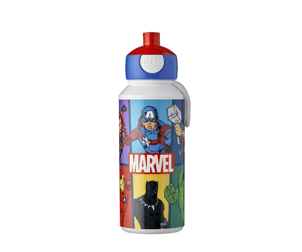 Botellas De Plástico^Mepal Botella Campus Pop-Up 400ml Avengers