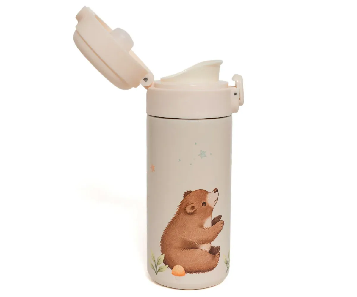 Botellas De Acero^Petit Monkey Botella de Acero Inoxidable Bear 350 ml