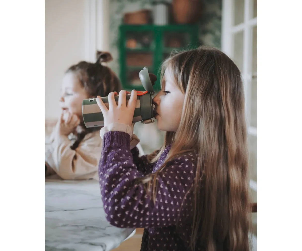 Comer Al Aire Libre^Noui Noui Botella de Acero Térmica Crocodile