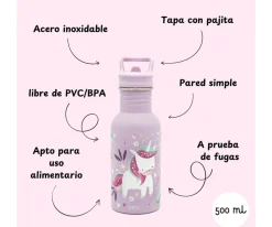 Botellas De Acero^Sassi Botella de Acero Unicornio